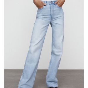 Zara high rise wide leg jeans (trending on tiktok)